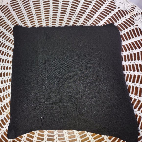 Rag Frog Revival Black woman with  rainbow Throw pillow COVER ONLY size 12"x12" - Picture 2 of 4